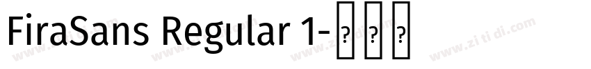 FiraSans Regular 1字体转换